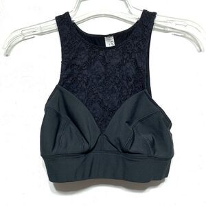 Davin & Adley Maternity Nursing Bra sz Small Breastfeeding Pumping Black Lace